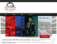 Tablet Screenshot of car-auction-california.com